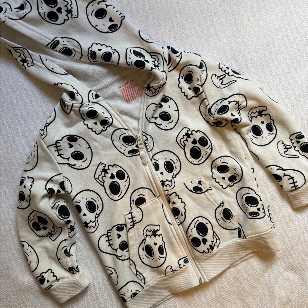Cat & Jack Halloween Skull Print Hoodie